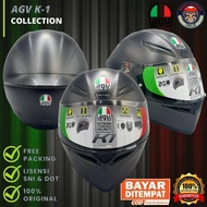 AGV HELM K1 SOLID - MATT BLACK - AGV ORIGINAL K1 - HELM AGV FULL FACE