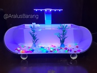 Aquarium Mini Full Set / Aquarium Akrilik / Aquarium Ikan Cupang / Aquarium Ikan Hias /Aquarium Kaca