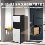 Package Delivery Boxes For Outside, 14'' X 11.2'' X 42'', Large Package Delivery Drop Box, Galvanize