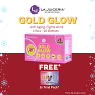La Juiceria Superfoods Gold Glow Immunity Pack (The Defender) - Ginger Honey Shots | Fight Acne | An