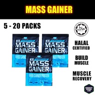(Free Creatine) BS Nutrition Mass Gainer 5 - 20 Travel Pack HALAL Bulk Muscle Muscle Recovery