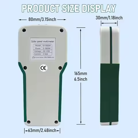 Solar Panel Tester EL400B/EY800W/EY1600W/EY1800W Solar Panel Multimeter PV Tester MPPT Voc Open Circ