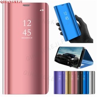 Flip Smart Mirror Phone Case Huawei Y5P 2020 Y6S Y6 Y7 Pro Y9 Prime 2019 2018 Shockproof Protective Back Cover