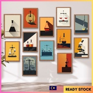 Science Equipment Lab Science Beakers Microscopes Burette Funnels Laminated Poster