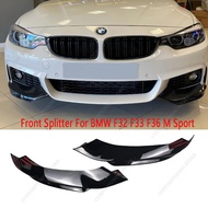 MP Style Front Bumper Splitters Foglamp Cover Trim For BMW F32 F33 F36 420i 430i 430d 440i M Sport