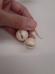 Chanel vintage pearl earrings 大珍珠吊耳環