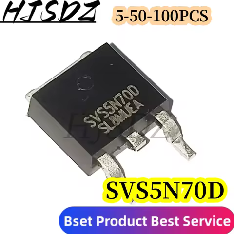 5-50-100PCS/LOT 5N70 SVS5N70D 700V 5A MOS TO-252 nuevo