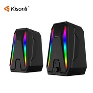 Speaker speakerKisonli Light Wholesale Audio RGB Button Speaker Regular Cross-Border Computer usb2.0