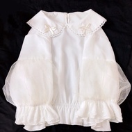 Lolita lolita Dress Chiffon Inner Doll Collar Short Shirt All-Match jsk Bottoming Shirt 1Y28