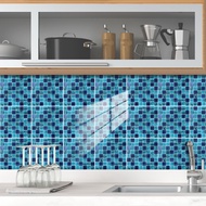 [Ready Stock] PVC Simulation Tile Sticker Modern Simple Self-Adhesive Waterproof Tile Sticker Bathro