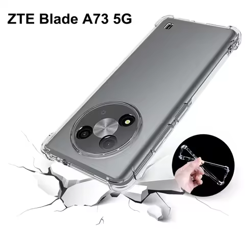 For ZTE Blade A73 5G 2023 Case Air Cushion Airbag Clear Silicone Bumper TPU Back Cover Soft Matte Ph