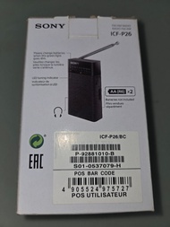 SONY ICF-P26 FM/AM 收音機