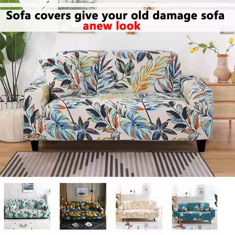 sofa cover elastic couch cover sectional chair cover It needs order 2pieces sofa cover if your sofa 