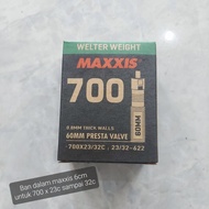 INNER TYRE 700 X 23C 25C 28C 32C FV 60mm MAXXIS FOR FIXIE MTB 29 BIKES