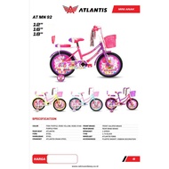 Sepeda Anak Perempuan Mini 18 Atlantis  SEPEDA ANAK PEREMPUAN USIA