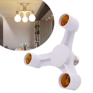 E27 to E27 Extended LED Bulb Socket 3 In 1 Bulbs Splitter Adapter Lamp Holder Plug-and-play Enhancin