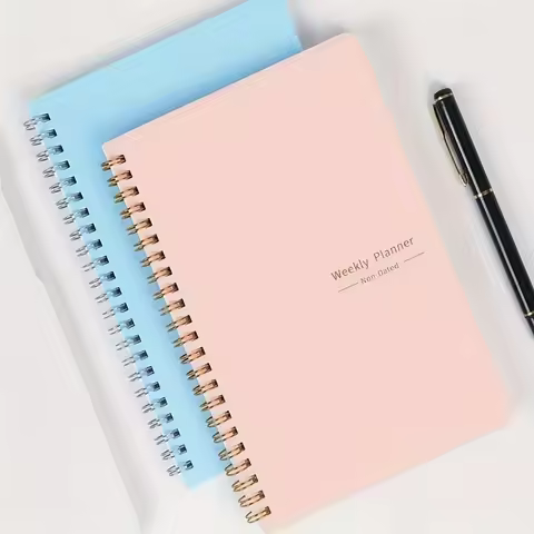 52 Week English Weekly Planner Efficiency Manual Self Printed Card Book Self-Administered Schedule O