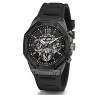 Authentic Guess Men Phoenix Black Dial Silicon Watch GW0263G4 Jam Tangan Lelaki