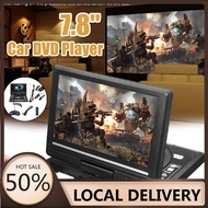 7.8 Inch Portable Mobile DVD with HD Mini TV Player Rotate LCD Screen SD Cards Black Home Car VCD CD