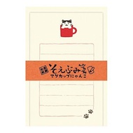 日本 Wa-Life Soebumi 便條紙信封組/ 貓咪馬克杯
