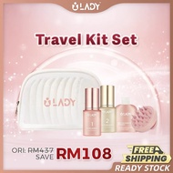 iLady Travel Kit Set Scalp Essence Shampoo Hair Growth Serum Booster Rosemary Lavender B7 Vitamin Ha