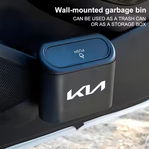 Car Trash Bin Storage Box Hanging Trash Interior Accessories For KIA K9 Sportage Niro K5 Carnival EV