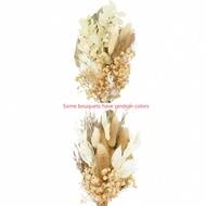 Dried Flowers Pink White/ Blue White/ Primary Colour/Golden Glitter Palm Fan Cake Toppers Natural Pa
