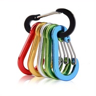 MIKA STORE ▏ 5pcs Gourd-Shaped Steel Wire Carabiner Flattened Spring Opening and Closing Lightweight