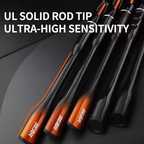 FISHINGFANS ORCA 6' 7' 8' LURE ROD TAPERED HANDLE Carbon Blank M MEDIUM POWER 5-20g 6-12lb BASS ZAND