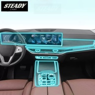 For BMW G07 X7 G67 2023 Car Interior Center Console Transparent TPU PPF Protective Film Anti-scratch