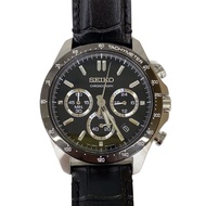 SEIKO mens watches quartz wrist watch analogues BLK SS 8T63-00D0 Direct from Japan Secondhand