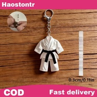 haostontr Taekwondo Acrylic Ornament Keychain 2D Flat Sports Themed Pendant Charm for Martial Arts L