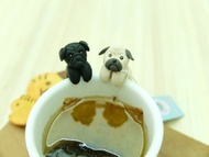 掛杯八哥犬/巴哥犬茶包架