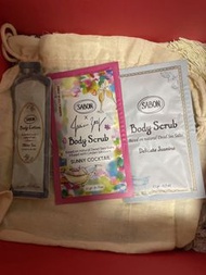 Sabon sample Sabon body lotion Sabon body scrub SABON 身體磨砂膏和身體乳液