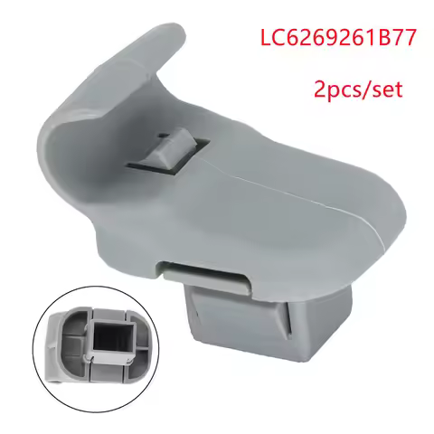 2pcs Car Grey Sun Visor Hook Clips OE LC6269261B77 For Mazda 3 5 6 CX-7 CX-9 RX-8 MPV Sun Visor Clip