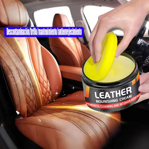 Multifunctional Leather Care Maintenance Oil Cleaning Cream for Car Interior Leather Seat Sofa Bag S