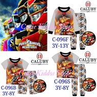Caluby Pajama Sleepwear Kids Clothes Baju Tidur Budak Lelaki Playset Top & Bottom Power Rangers C-09