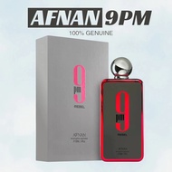 【READY STOCK】AFNAN 9PM REBEL 100ML EDP PERFUME UNISEX FRAGRANCE | 9 PM REBEL EAU DE PARFUM