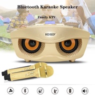 SDRD 306 Karaoke Microphone Bluetooth Speaker with 2*MIC Wireless Duet Karaoke Home System Portable Microphone Speaker A Gift