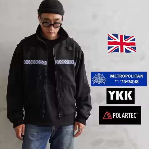 London FBI Tactical Warm Reflective Fabric Jacket, P Fleece, L3, Jacket Top