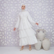 Ayra Plain luxury white Abaya