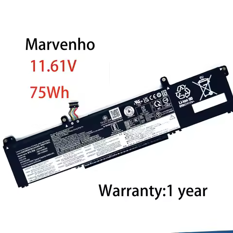 Marvenho New 11.61V 6331mah 75wh L23M3P73 L23D3P74 Laptop Battery For Lenovo ThinkPad P14s Gen 5 P16