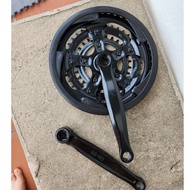 3-stage bicycle disc crank set 28-38-48T basic steel disc crank set for bicycles