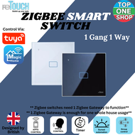 Retouch Zigbee Smart Switch Control Tuya Apps Smart Remote App Voice Control Switches 1G 2G 3G 4G 20