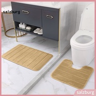 <salzburg>  Memory Foam Bathroom Mat Luxurious Bathroom Rug Set 4pcs Memory Foam Bath Mat Set Soft M
