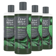 Dove Men+Care Body Wash Holy Basil + Hemp Seed Oil 4 Count to Rebuild Skin in the Shower with Plant-