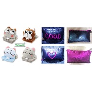 Kaison Mermaid Sequin Glitter Cushion Pillow (Fish Scales) or 2in1 Large Cute Kitty Cat Toy Comfort 