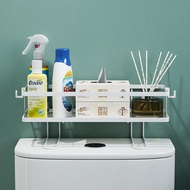 Toilet Top Storage Rack Freestanding Metal Bathroom Storage Shelf With Hanging Hook