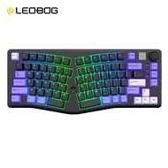 AULA LEOBOG A75 Ergonomic Keyboard 83 keys Wired/2.4G/BT RGB Hot-swap with knob, Joystick Controls M