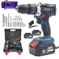 Enzo สว่านแบตไร้สาย 3 ระบบ 228VF แบตใหญ่ 2 ก้อน พร้อมอุปกรณ์ในกล่อง